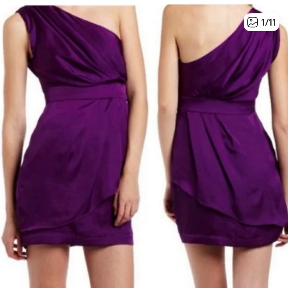 BCBGeneration Satin Vibrant Purple Attire